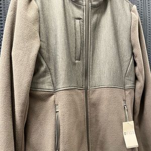 FIGS: Grey Fleece Jacket